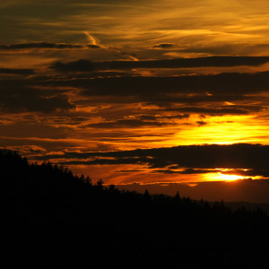 Tramonto al Bayerischer Nationalpark